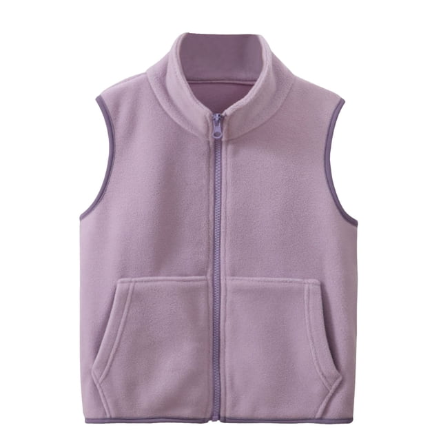 Manches Longues en Nylon Couleur Unie pour Enfants Col Rond
