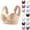 04# Complexion, variant on Bra - Seamless Powerful Push Up Wireless Bra Lift Full-Figure Posture Correcting Bra Ice Silk Anti Sagging Bra Beige 40