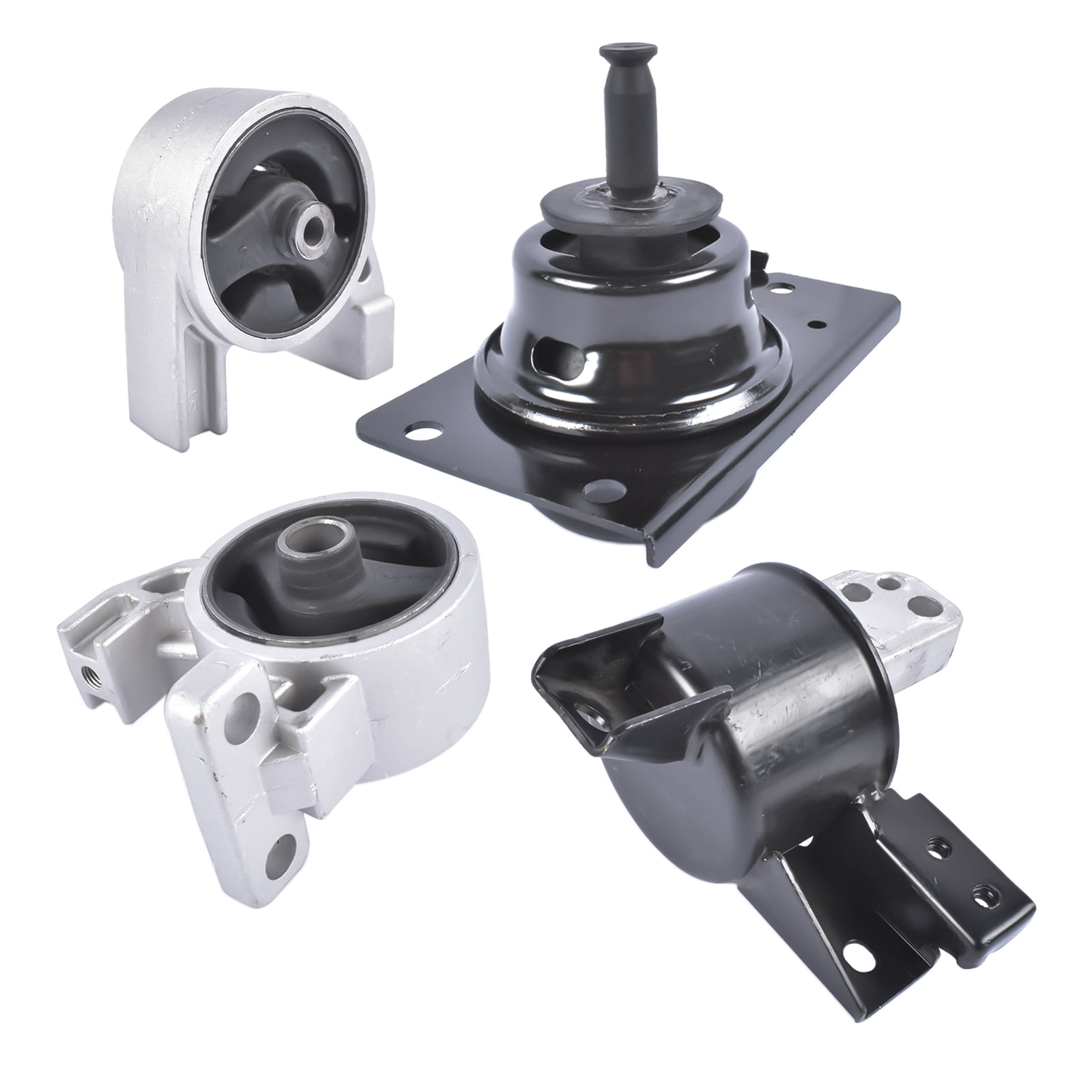 GELUOXI 4Pcs Motor Torque Strut Transmission Mount Kit for Hyundai Accent Kia Rio Rio5 Hatchback Sedan 2006-2011