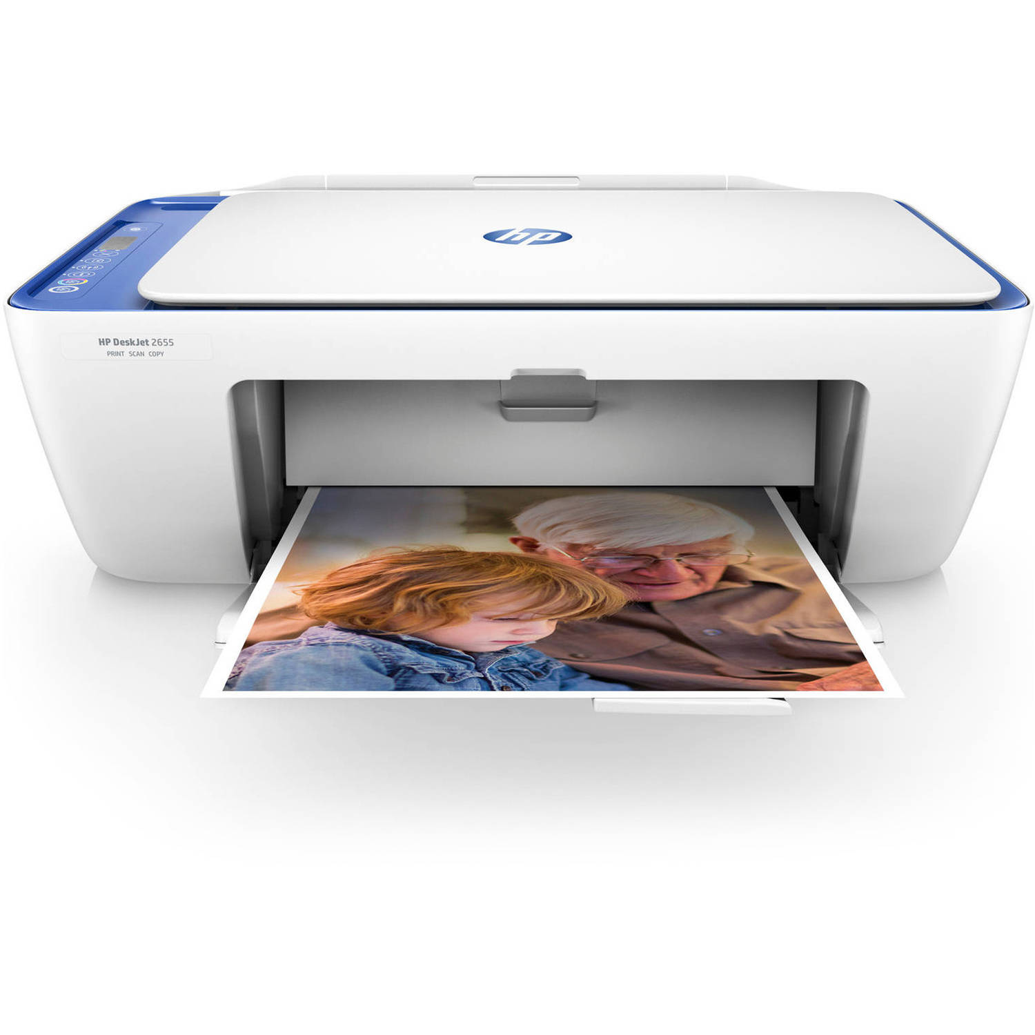HP DeskJet 2655 AllinOne Printer Blue (Renewed)