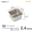 thumbnail image 3 of CHEFMADE Mini Brownie Cake Pan Set, 2.4-inch 4Pcs Non-Stick Square Muffin Pan Blondie Bakeware, Dishwasher Safe for Oven & Instant Pot Baking (Champagne Gold), 3 of 9