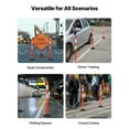 thumbnail image 6 of KFFKFF 3 Pack Traffic Delineator Posts, 34 in Safety Cones with Weighted Base, Reflective Strips and Chain, Durable Posts for Construction Sites, Parking Areas, and Crowd Management, Red, 6 of 9