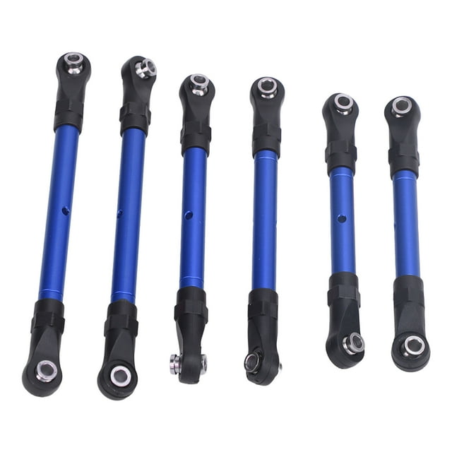 6pcs RC Voiture Tie Rod Set, Tige de Liaison de Direction en Alliage d'Aluminium RC pour Hoss pour Voiture Télécommandée