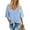 02 Light Blue, variant on Anygrew Womens Tops Summer Blouses V Neck Batwing Sleeve Tops Tie Knot Chiffon Button Down Casual Blouse