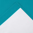 thumbnail image 3 of Short Window Curtains Tiers for Kitchen Insulated Blackout 24 inch Length for Bathroom Basement Window-White (27" x 36", Teal), 3 of 4