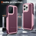 thumbnail image 4 of Allytechgroup Rugged Shockproof Case for Apple IPhone 16, Military Grade Protective Anti-Slip Bumper Drop Proof Dual Layers TPU PC Back Case Cover for iPhone 16, Rose, 4 of 8