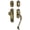 Vintage Brass, variant on Grandeur Windsor C Grip Handleset with Knob