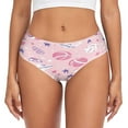 thumbnail image 3 of Women's Underwear Pink Basketballs and Footballs Hipster Panties Underwear for women, XX-Large, 3 of 9