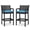 Water blue cushion, variant on Set of 2 Outdoor Bar Stools – 44.5" Tall Wicker Patio Chairs with Cushions, Ergonomic Back, Armrests & Footrests, Weather-Resistant High Top Barstools for Garden, Poolside, Deck, Balcony