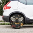thumbnail image 6 of Spare Tire Cover Bee and Flowers Wheel Covers Protectors Waterproof Dust-Proof Universal Fit Trailer, RV, SUV and Many Vehicle, 6 of 8