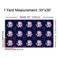 thumbnail image 3 of Homewish Chic Unicorn Fabric by the Yard 1 Yard,Fairy Tale Theme Home Decor Fabric by the Yard,Colorful Cartoon Flower Floral Sewing Fabric For Girls Kids,Super Cozy Room Decor, 3 of 6