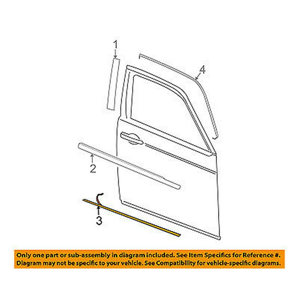 CHRYSLER OEM 2005 300 Front DoorBody Side Molding Left 5179253AA