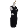 thumbnail image 4 of S/M Fit Black Slash and Geometric Cut Outs Midi Length Pencil Dress, 4 of 4