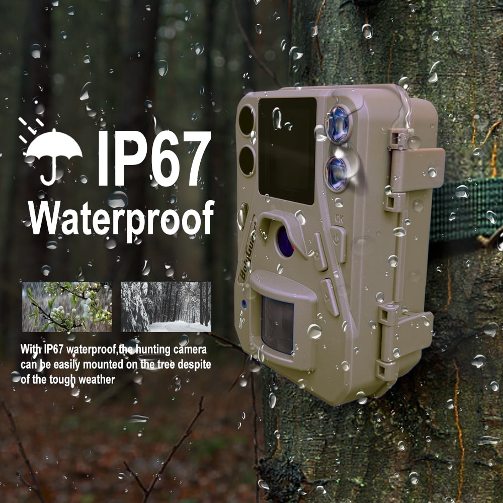 BOLY Trail Camera Twin Pack, 37MP 4K Video, 940nm Invisible IR and White LED Night Vision, Waterproof Wildlife Scouting Camera