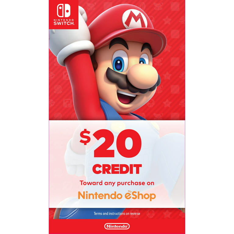 Nintendo Switch Bundle with Mario Red Joy-Con, $20 Nintendo eShop Credit, & Case - Walmart.com