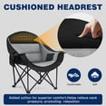 thumbnail image 4 of BRONZY Oversized Camping Chair Heavy Duty 500lbs Capacity with Cup Holder & Cooler Bag, 4 of 9