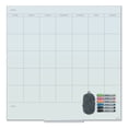 thumbnail image 3 of Floating Glass Dry Erase Undated One Month Calendar, 36" x 36", White, 3 of 3