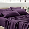 thumbnail image 2 of Bare Home Premium 1800 Ultra-Soft Double Brushed Microfiber Pillowcase Bulk Pack, Standard, 4 Pack, Plum, 2 of 5