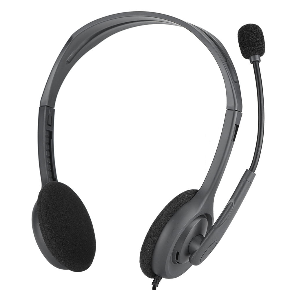 Mgaxyff Headphone, Head-mounted Multi-Device Stereo Computer Headphone 3.5 mm single wire plug ...