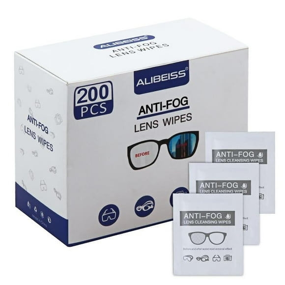 Toallitas antivaho para lentes ALIBEISS prehumedecidas para gafas