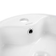 thumbnail image 3 of Lavabo DE CERAMICA REDONDO Gravita LA 1804 165 SOBRECUBIERTA COLOR BLANCO CON rebosadero, 3 of 8