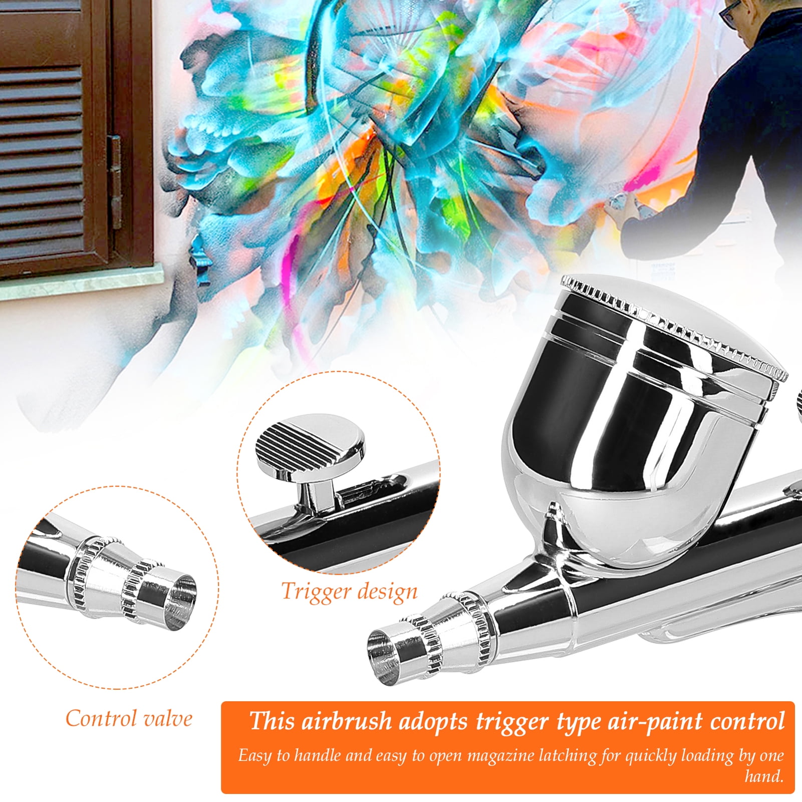 Electric paint sprayer,Pump Airbrush Set Air Pump Paint Sprayer Set Model Diy Model Diy Art Kit 20-35psi Airbrush Set Air Set Airbrush Cousopo Qisuo Sprayer Siuke Professional