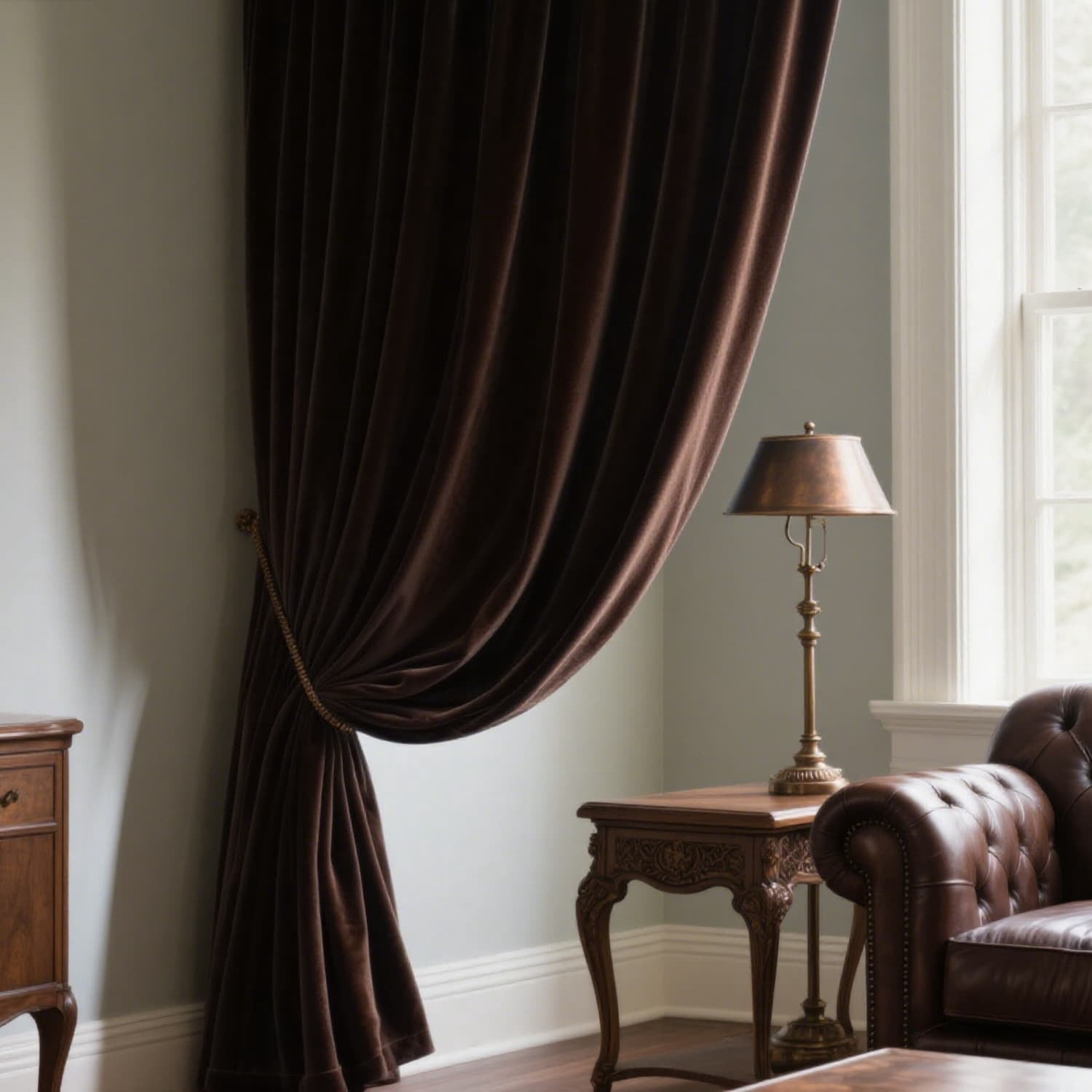Classic Velvet Grommet Curtains – Thermal Insulated, Blackout, Set of 2 (52"W per Panel)