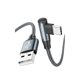 thumbnail image 1 of wonima44 Short Right Angle USB C Cable 1.6FT, USB to USB C 90 Degree Nylon Braided 3A Charging Cable for Car Carplay, iPhone 15, Galaxy S24, MacBook,iPad mini 6,iPad Pro 2020, Switch, 1 of 1