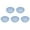 BU, variant on TopLLC Kitchen Gadgets 5PCS Dinner Plates - 5.7Inch Impregnable Dinner Plates Set Of 5 - Dishwasher & Microwave Safe Plastic Plates Reusable - Lightweight Plates For Kitchen,camping for Kitchen Home