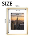 thumbnail image 2 of KAIWIN 12x16 Picture Frames Set of 2, Display Certificate Pictures 8.5x11 with Mat, Poster frames for Wall, Gold, 2 of 6