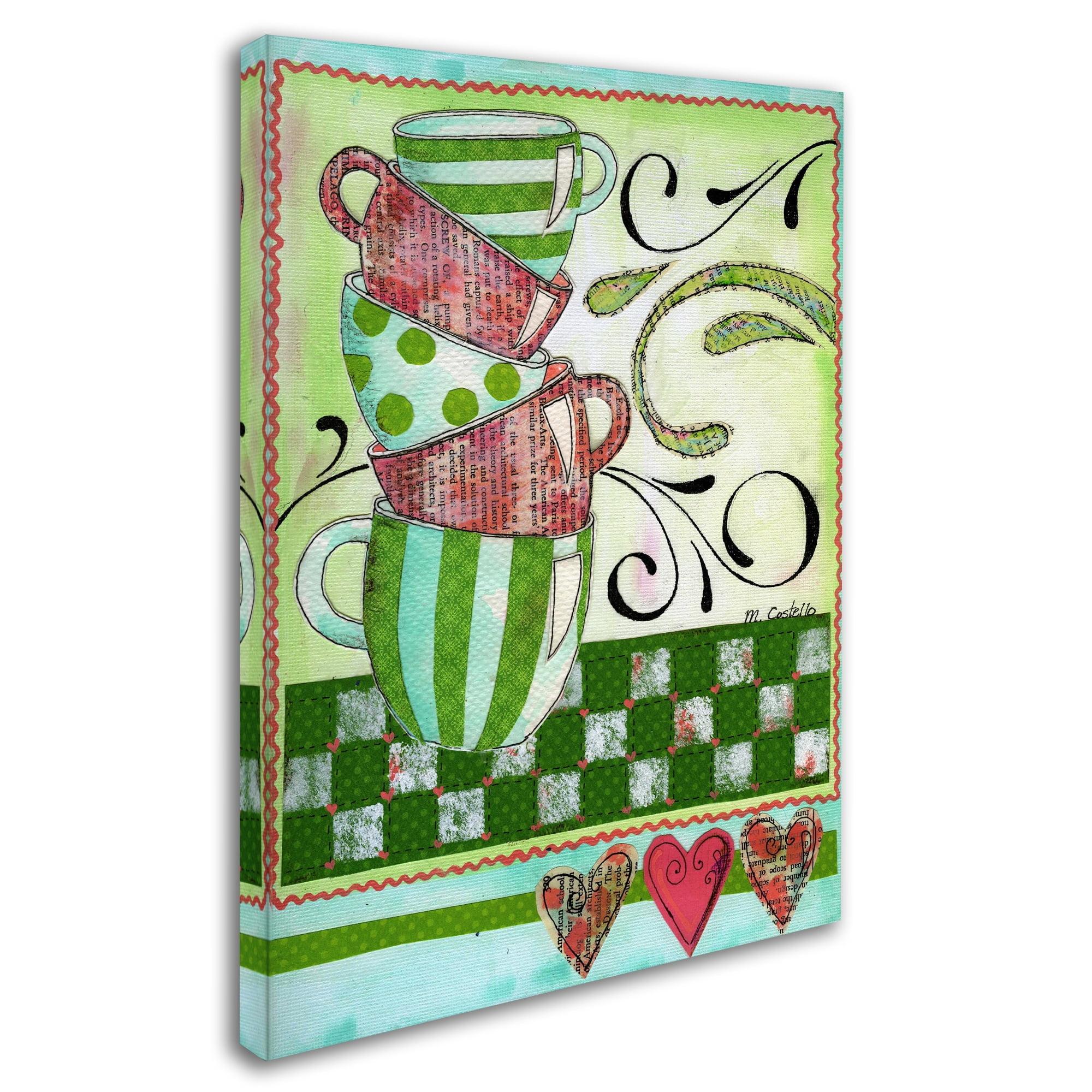 Trademark Fine Art 'Coffee Time' Canvas Art by Maureen Lisa Costello