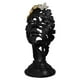 thumbnail image 3 of Escultura de rostro femenino, estante, escultura, decoración, adorno de resina, rostro abstracto Negro, 3 of 9