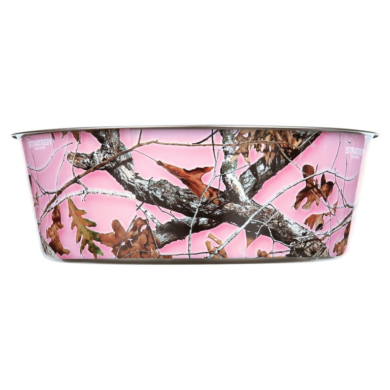 Pink camo sales dog bowls