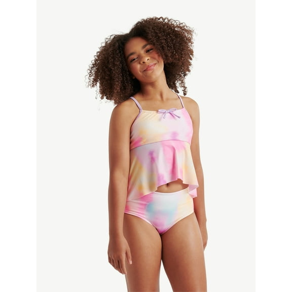 Justice Girls Tie Dye Tankini Swimsuit, Sizes XS-XLP
