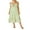 Green, variant on Lamuusaa Women's Summer Dress Solid Color Spaghetti Strap Backless Tie-Up Party Beach A-line Dress