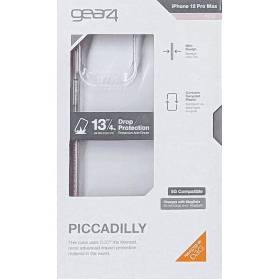 Gear4 Piccadilly Case For iPhone 12 Pro Max-Clear/Pink