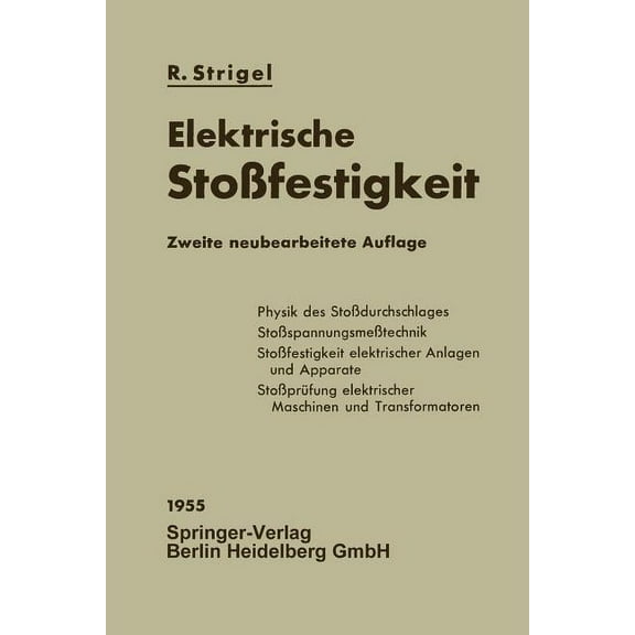 Elektrische StoÃfestigkeit, (Paperback)