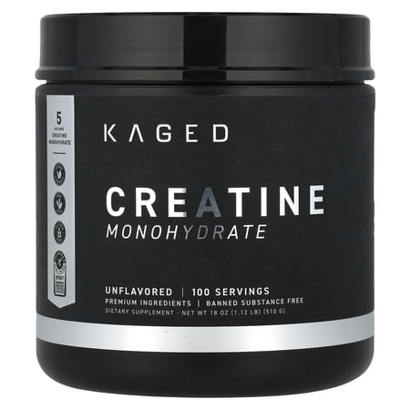 Kaged Creatine Monohydrate, Unflavored, 1.12 lb (510 g)