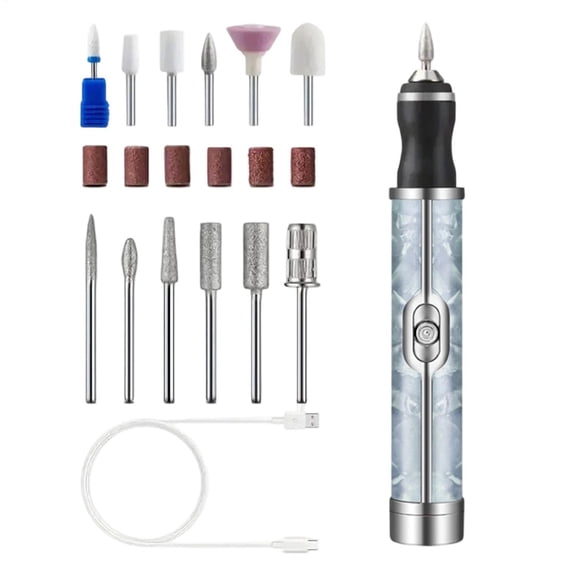 Cordless Electric Nail File and Pedicure Tool, 4-Speed Rechargeable