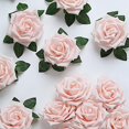 thumbnail image 6 of BalsaCircle 24 Blush 5" Foam Roses Artificial Flower Stems Wedding Party DIY Favors Centerpieces Decorations, 6 of 8