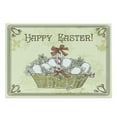 thumbnail image 1 of Easter Cutting Board, Happy Easter Calligraphy with Ribbon Basket of Eggs Vintage Style Drawn Print, Decorative Tempered Glass Cutting and Serving Board, in 3 Sizes, by Ambesonne, 1 of 2