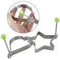 thumbnail image 3 of 10 Pack Stainless Steel Fried Egg Rings Set,Egg Shaper Pancake Form Mold Maker with Handle Non-Stick for Griddle Pan, 3 of 5