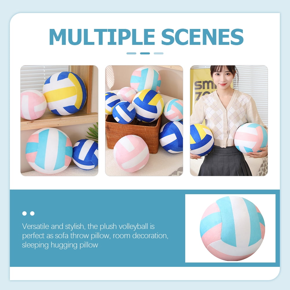 Abaodam Volleyball en peluche pour coussin de volley-ball en peluche douce - Décoration créative de chambre pour diamètre respirant