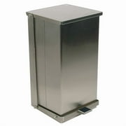 Stainless Steel Step-On Garbage Cans - 48-quart
