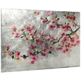 thumbnail image 2 of Empire Art Direct Cherry Blossom I Reverse Printed Tempered Glass with Silver Leaf Wall Art, 32" x 48" x 0.2", Ready to Hang, 2 of 9