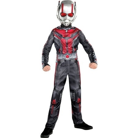 Costumes USA Ant-Man and the Wasp Ant-Man Costume for Boys, Includes a Black and Red Jumpsuit and a Mask