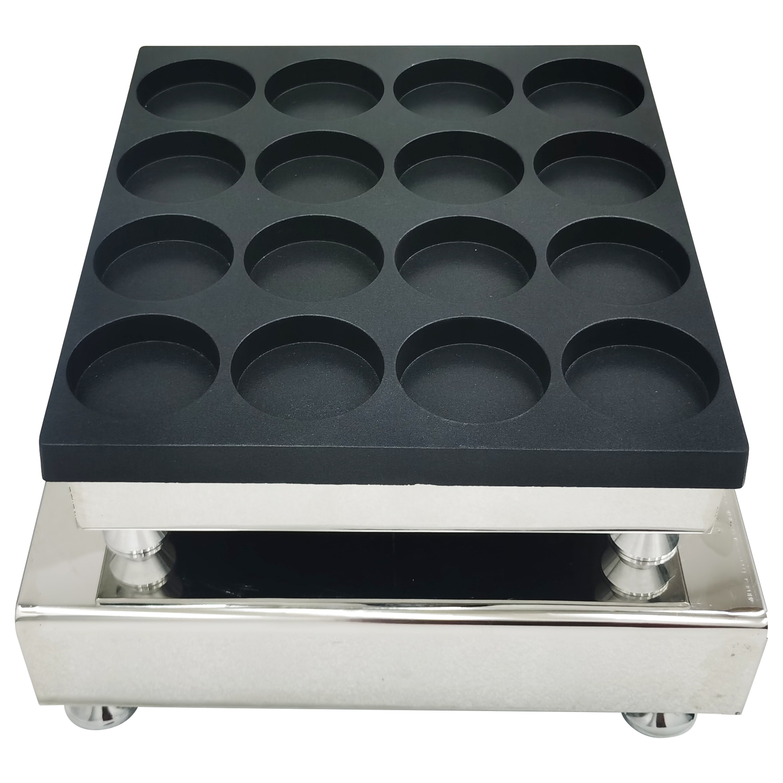 EQCOTWEA Electric Red Bean Dora Cake Baking Machine Waffle Maker Commercial Catering Nonstick 16Pcs