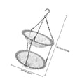 thumbnail image 2 of LABSERRON Hanging Bird Bath Box Bird Feeding Tool Grey PP 1 Piece for Garden Decor, 2 of 6