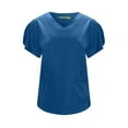 thumbnail image 5 of Pepino Uniforms Hidden Zipper V-Neck Scrub Top, 5 of 11