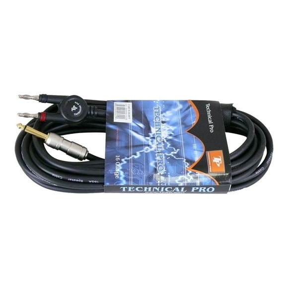 Technical Pro - Audio cable - banana male to mono jack male - 25 ft